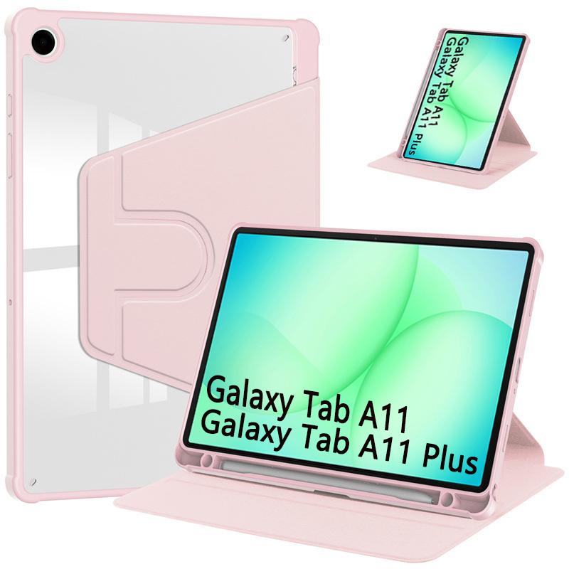 Rotation Cover For Samsung Galaxy Tab A11 8.7"/ A11+/Plus Case smart With Penil Slot funda SM-X130 SM-X230 X233 Tablet Case
