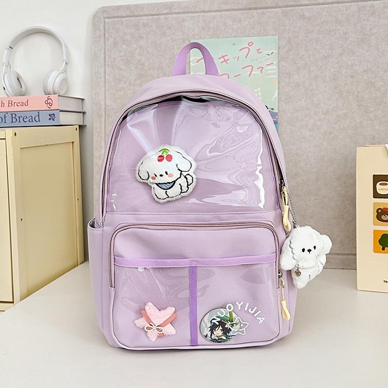 Schoolbag new student backpack female primary and secondary school students casual versatile pain bag schoolbag travel cute wind small backpack