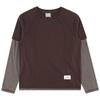 New Balance Полосатая многослойная футболка Nbndg2w322 85