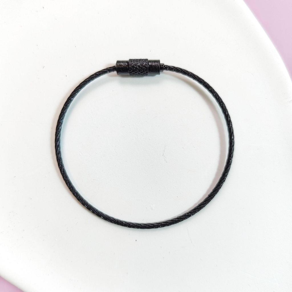 Candy Color Steel Wire Keychain Ring for DIY Jewelry Accessories