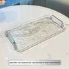 Роскошный прямоугольный поднос с волнистым узором для чашек, чайных чашек, стаканов - Идеален для дома и салонов