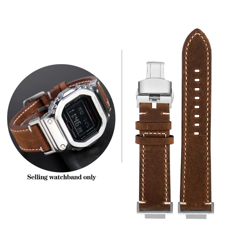 DW-5600 Винтажный кожаный ремешок для часов G-SHOCK Casio DW5600 GW-B5600 GW-M5610 GA 110 120 GA2100 Браслет Ремешок для часов