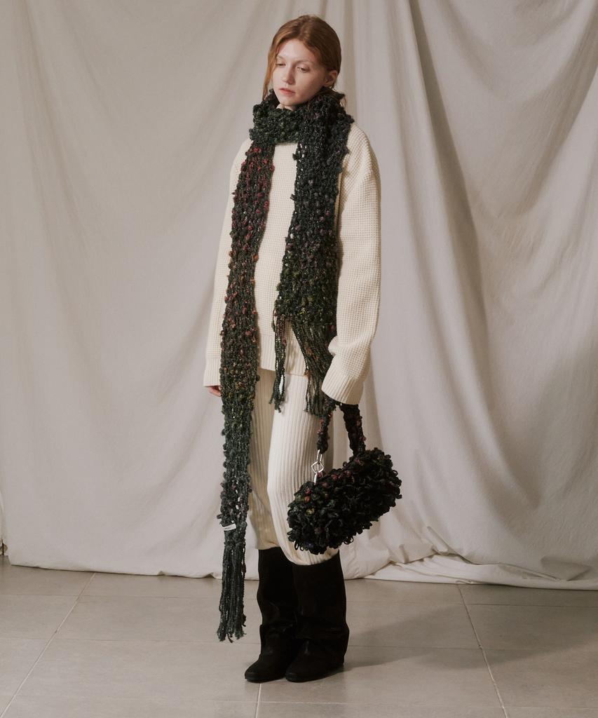 Miseutikotita Twilight Meadow Scarf - Deep Green