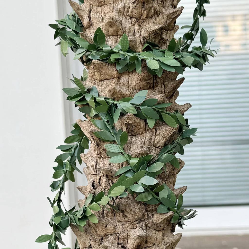 7.5/30М Искусственное растение плющ Зеленый лист Лоза Железная проволока Глициния Гирлянда Сделай сам Поддельные листья Лиана Подвесные листья Домашний Садовый Декор