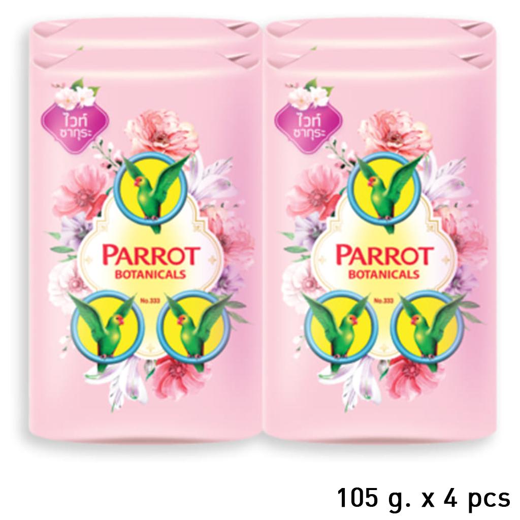 Parrot (Nokkaew) Мыло Botanical 70 г / 105 г x 4 шт - тайское