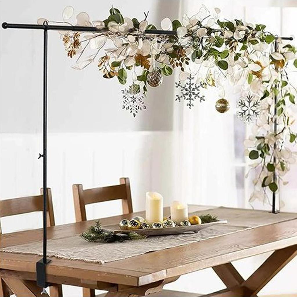 Metal Over The Table Rod Stand Adjustable Length Suitable For Multi Table Size Metal Balloon Flower Arch Stand Party Decorations