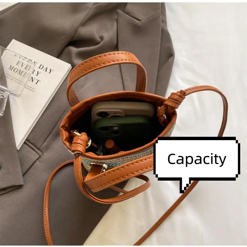 Модные портативные полосатые женские сумки кроссбоди, соломенная пляжная сумка большой вместимости, сумки через плечо, женский повседневный клатч