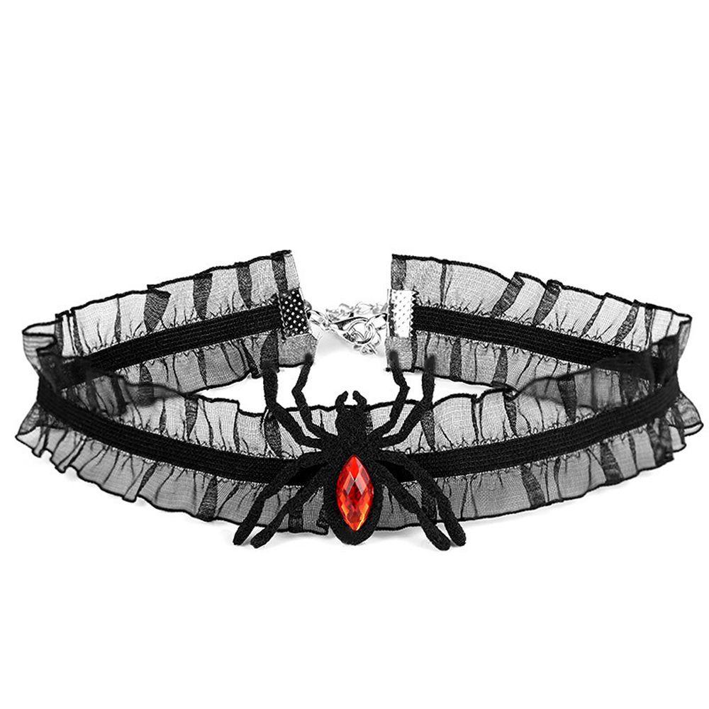 Flowers Halloween Jewelry Bat Women Choker Neck Collar Lace Choker Goth Necklace Gothic Choker