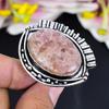 Strawberry Quartz Gemstone Handmade 925 Sterling Silver Jewelry Ring Size 9 KG-1702