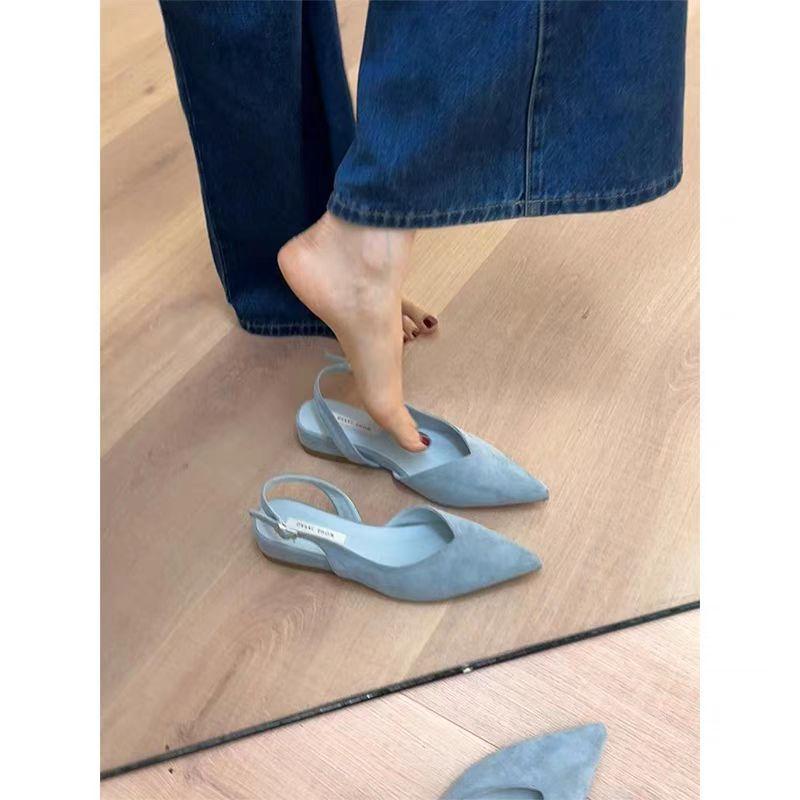 Французский темперамент вечерние туфли-лодочки с острым носком и низким каблуком женские новые юбка фея желтый сумка голова сандалии женские летние