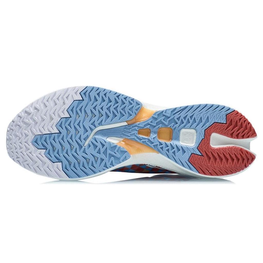 Li Ning Feidian Discovery Дышащие Упругие Дышащие и Эластичные Низкие Беговые Кроссовки Мужские Белые ARMR005-6