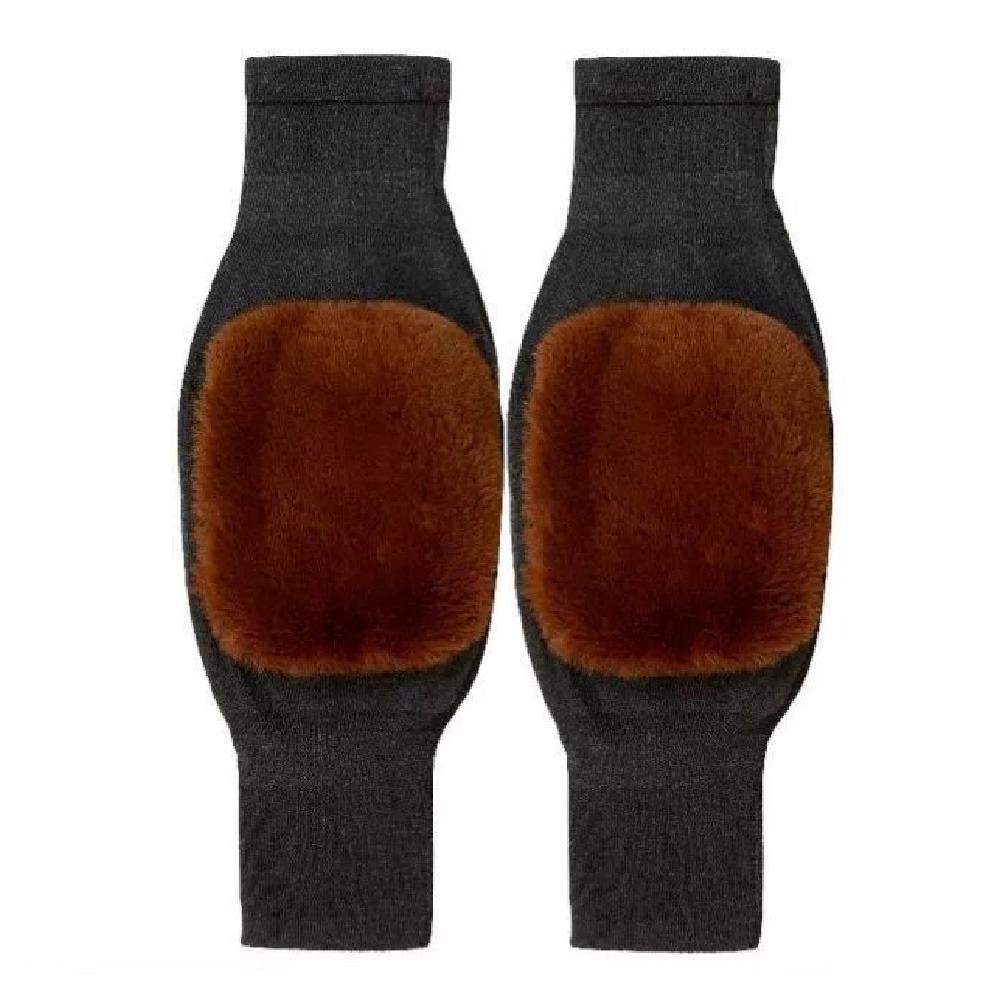 Теплозащитные наколенники Защита коленей от холода Ветрозащитные Эластичные Толстые Защитники коленей с ремнями Накладки на ноги Термальные гетры для ног Старые холодные ноги