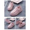 Женские сандалии New Roman Shoes Woven Thick Bottom Inner High White Shoes