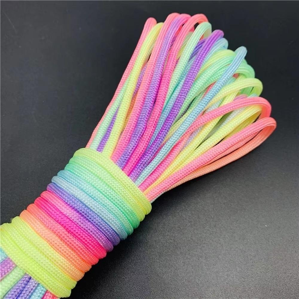 Durable Parachute Cord Multi-Strand Survival Cord New Rainbow Paracord Rope Survival Gear