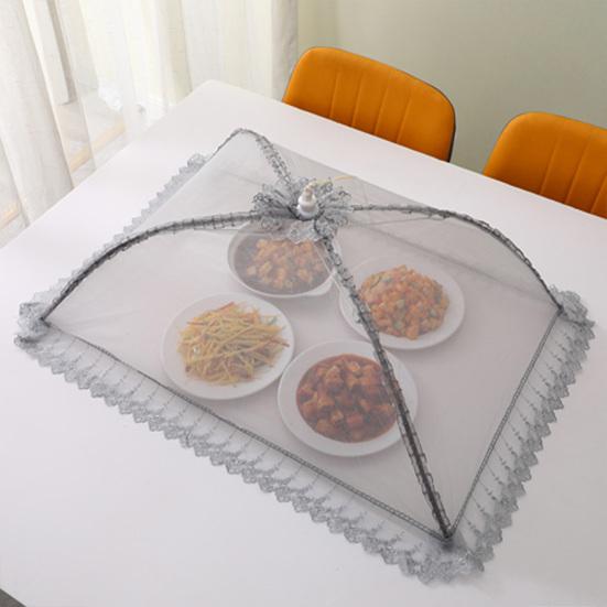 Складная сетчатая крышка для еды, многоразовая, отпугивающая насекомых, защита для еды на открытом воздухе