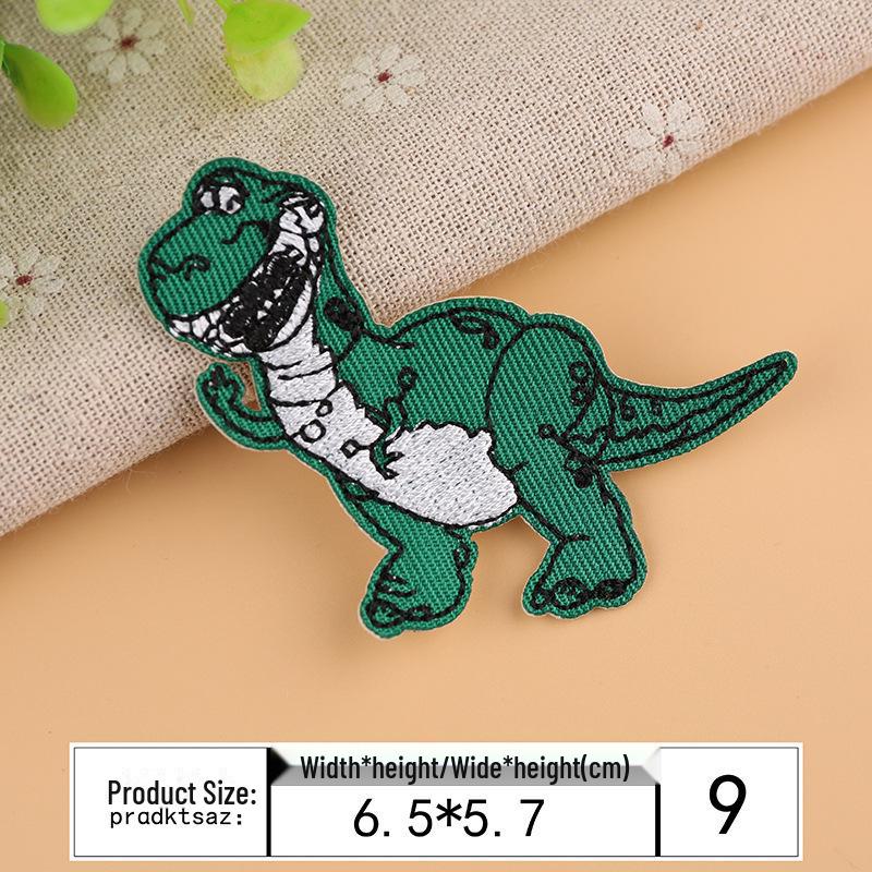 Милая нашивка с изображением мультяшного животного Yixiu - маленькая декоративная этикетка для одежды