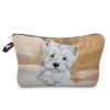 Women Dog Print Cosmetic Bag Toiletries Organize Travel Storage Case 6774