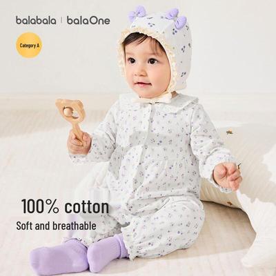 Balabala Органический хлопковый комбинезон с длинным рукавом для новорожденных
