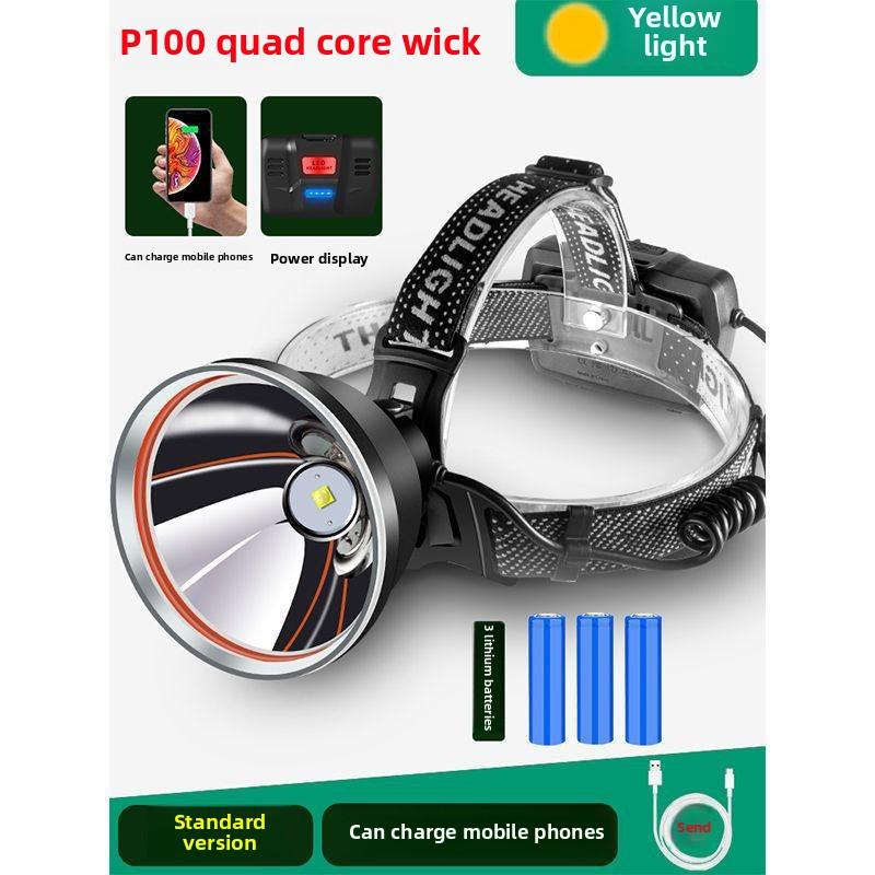 Супер яркий свет перезаряжаемый головной убор светодиодный фонарь дальнего действия для ночной рыбалки