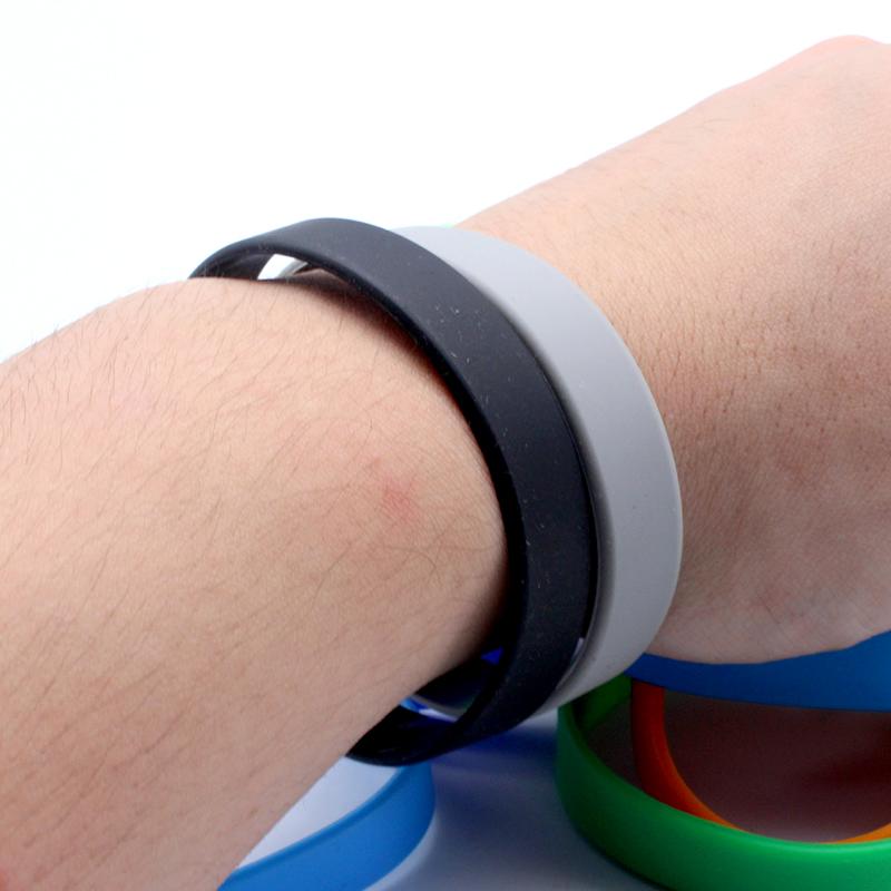1 шт., модный браслет из силикагеля, однотонный идентификационный браслет, трендовый браслет на руку, спортивный браслет