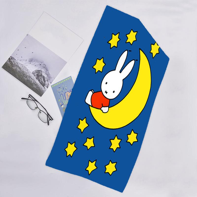 1pc Miffy2 Beach Towel, Beach and Seaside Swimming Pool Equipment, Fashion Pattern, Rectangular, Travel Essentials
