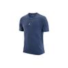 Dri-FIT Solid Logo Print Crew Neck Pullover Short Sleeve T-Shirt Men Tops Blue DH8922-493