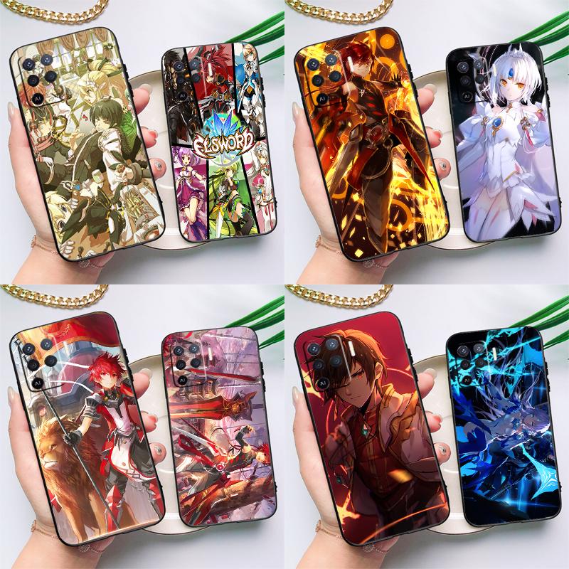Горячая игра Elsword Чехол для телефона для OPPO A15 A16 A5S A5 A9 A31 A53 A53S A52 A72 A83 A91 A93 A54 A74 A94 Чехол