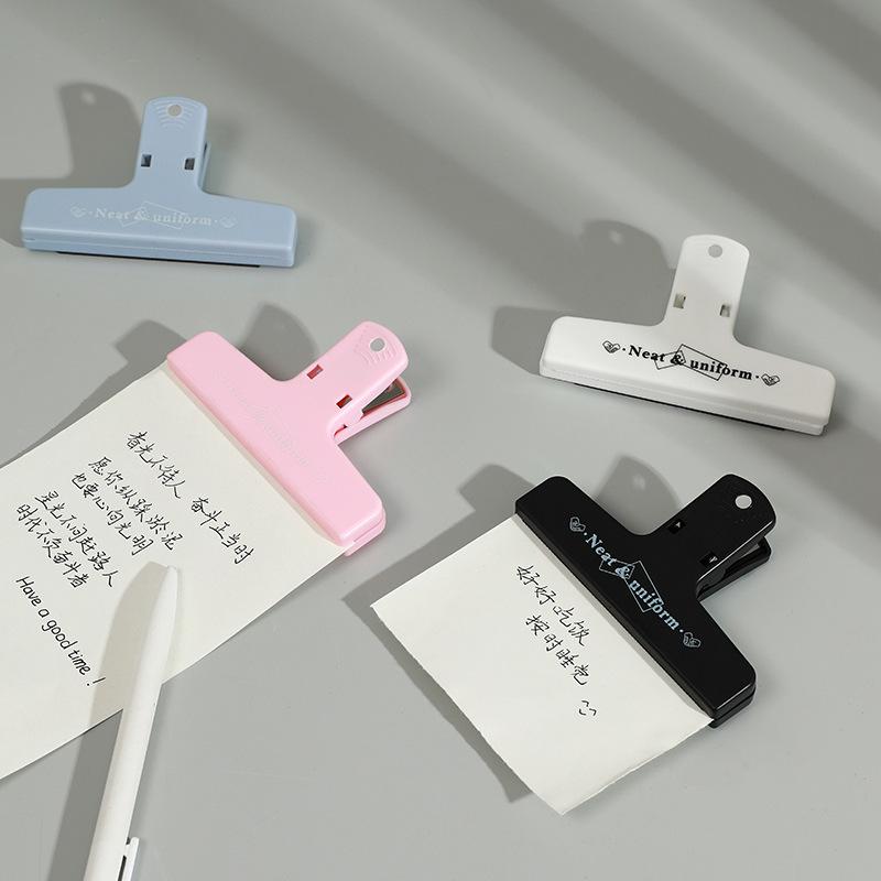 Зажим для бухгалтерской книги Красочный пластиковый магнитный зажим с длинным хвостом Документ Билл Леджер Инструмент Сортировочный зажим