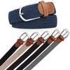 Adjustable Stretch Woven Belt Multicolored Men's Waistband Casual Elastic Braided Belt  Women