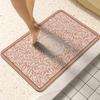 Коврик для ванной из диатомовой грязи, полукруглый, нескользящий, быстросохнущий, коврик для ног, туалет, дверь туалета, абсорбирующий, бытовой ковер