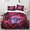 Комплект постельного белья Galaxy, космический романтический волшебный полиэстеровый чехол для детей, мальчиков и девочек, комплект постельного белья размера King Size с наволочкой