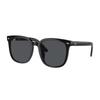 Солнцезащитные очки RayBan с логотипом на дужках, квадратные, унисекс, для пары, черные