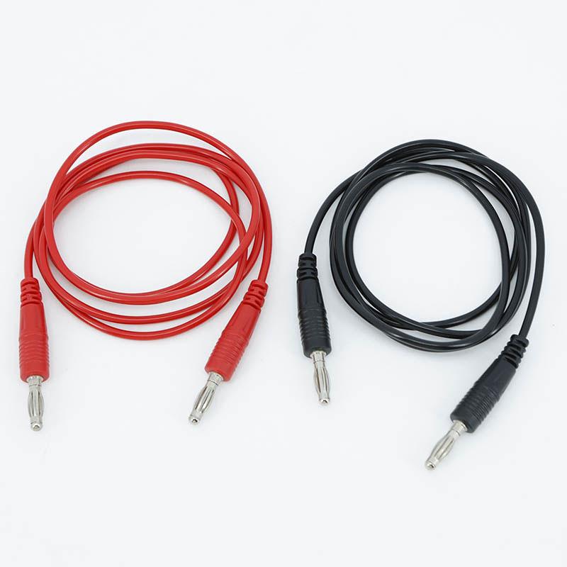 0.5m 1m Dual head 4mm Banana Plug to Banana Plug for Multimeter Test Testing Leads cord Cable Wire Metal Multi-meter