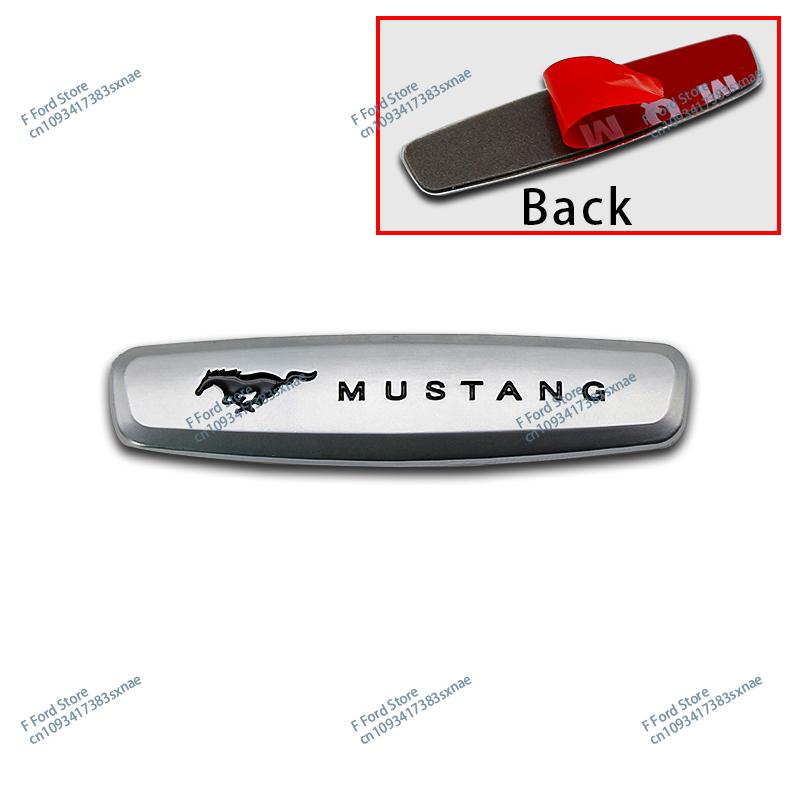 YJBU1 Ford Mustang Seat Sticker Metal Badge Seat Badge For Ford Mustang Shelby Cobra Focus Mondeo F-150 Accessories Interior Sticker ycbs9