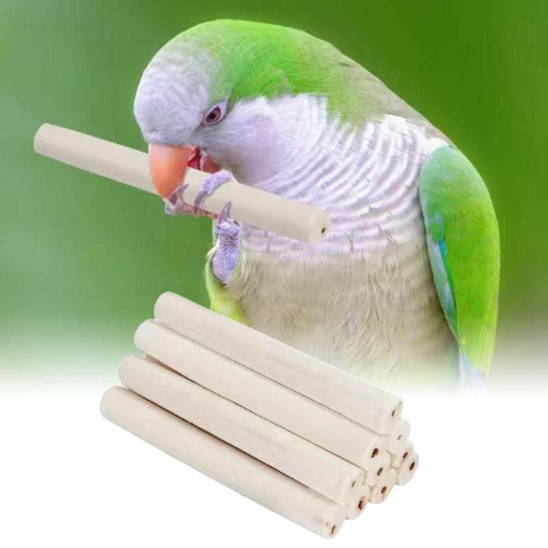 Parrot Chewing Toy Grass Core Biting Stick For Parrot Interactive Bird Grass Core Chew Stick For Cockatoo Conure Cockatiel