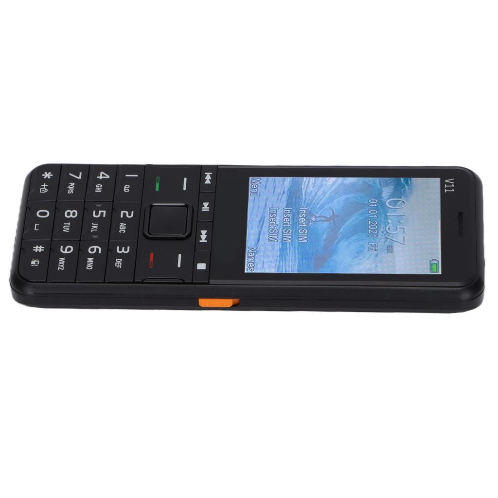 V11 Кнопка 2.8 дюймов Экран 32 МБ+32 МБ 2G GSM 3 SIM карты 3 резервных телефона (черный )