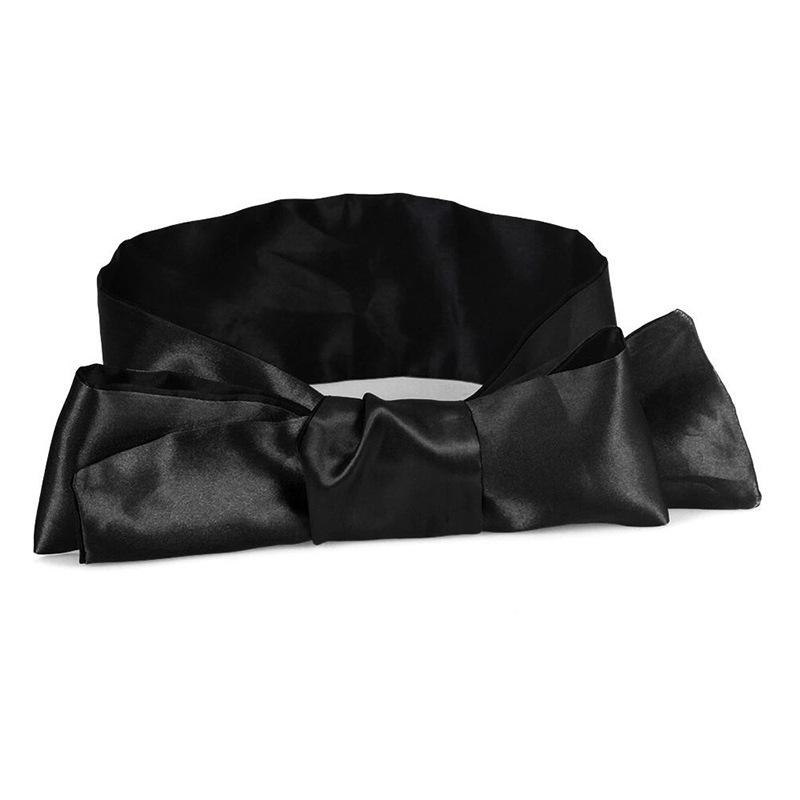 SM Silk Sex Game Supplies Ribbon Bundled Satin Eye Mask Tie Hand Flirting Blindfolded Silky Accessories
