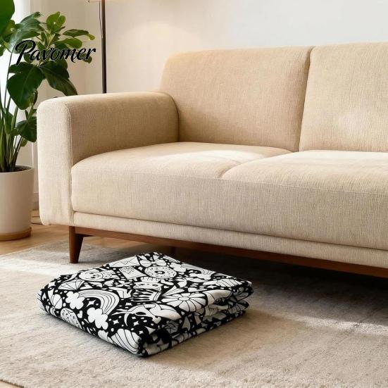 Персонализируемое покрывало для художественных проектов, DIY одеяло для раскрашивания с 24 маркерами, Раскрась свое собственное одеяло, 59" x Творчество и поделки для малышей 45"