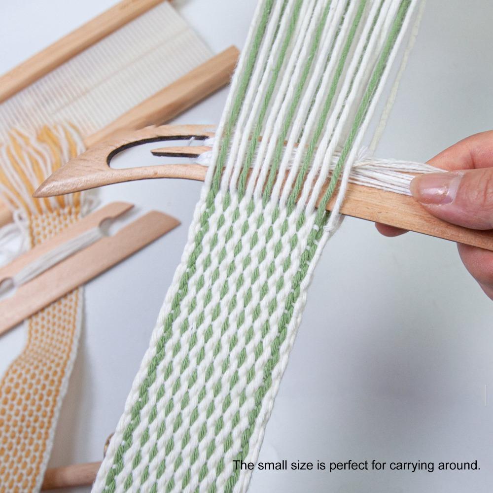 2Pcs Smooth Surface Weaving Shuttles Beveled Edge Hand Loom Stick For Inkle Looms