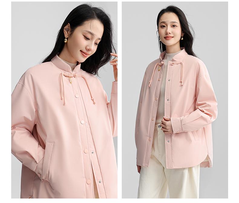 Yaya Women's 2026 Patchwork Down Jacket: Mid-Length, Elegant, Versatile, Lightweight, Warm Outerwear.