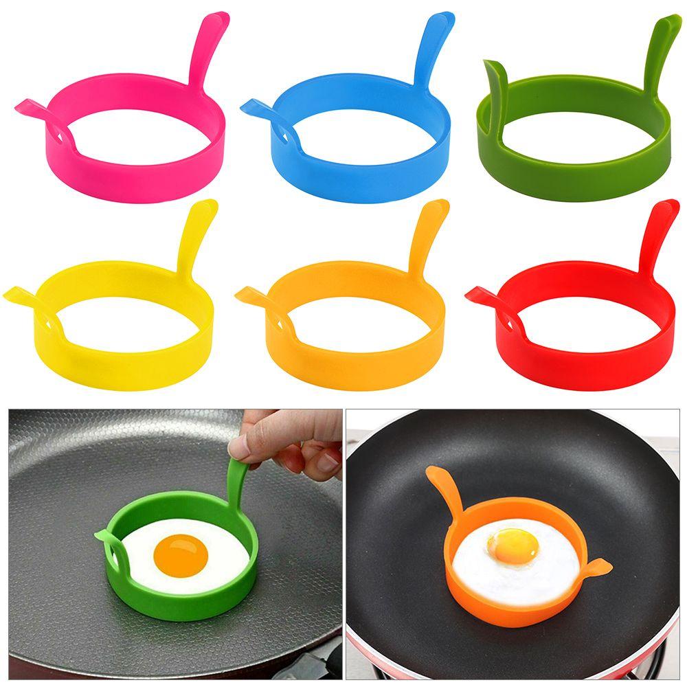 Creative Round Cooking Breakfast Fried Egg Mould Poacher Pancake Cooking Silicone Ring