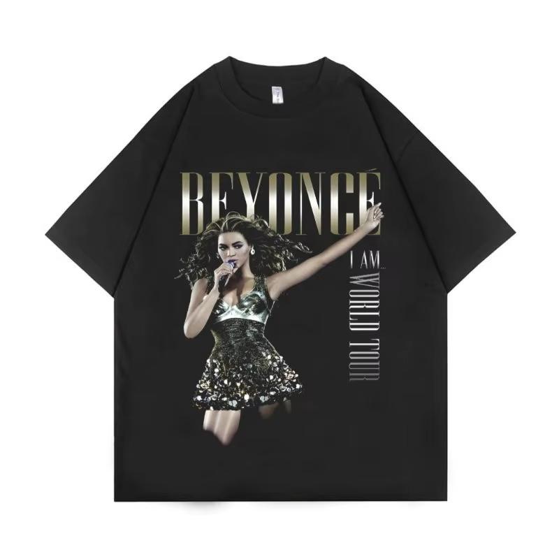 Высококачественная летняя новая унисекс футболка KAOS BEYONCE Футболка актрисы Певица Группа Музыка Короткий рукав Ретро Мода Мягкая футболка