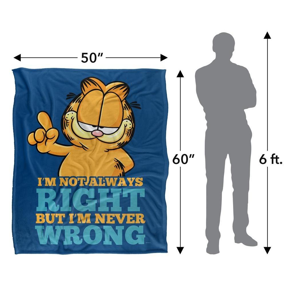 Garfield Never Ever Wrong Silky Supersoft Blanket