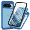 For Google Pixel 9 Pro XL 5G Crystal Case Front PET Film 360 Protect Hybird Bumper Funda Pixel 9 Pro XL Case Pixel9 Shockproof