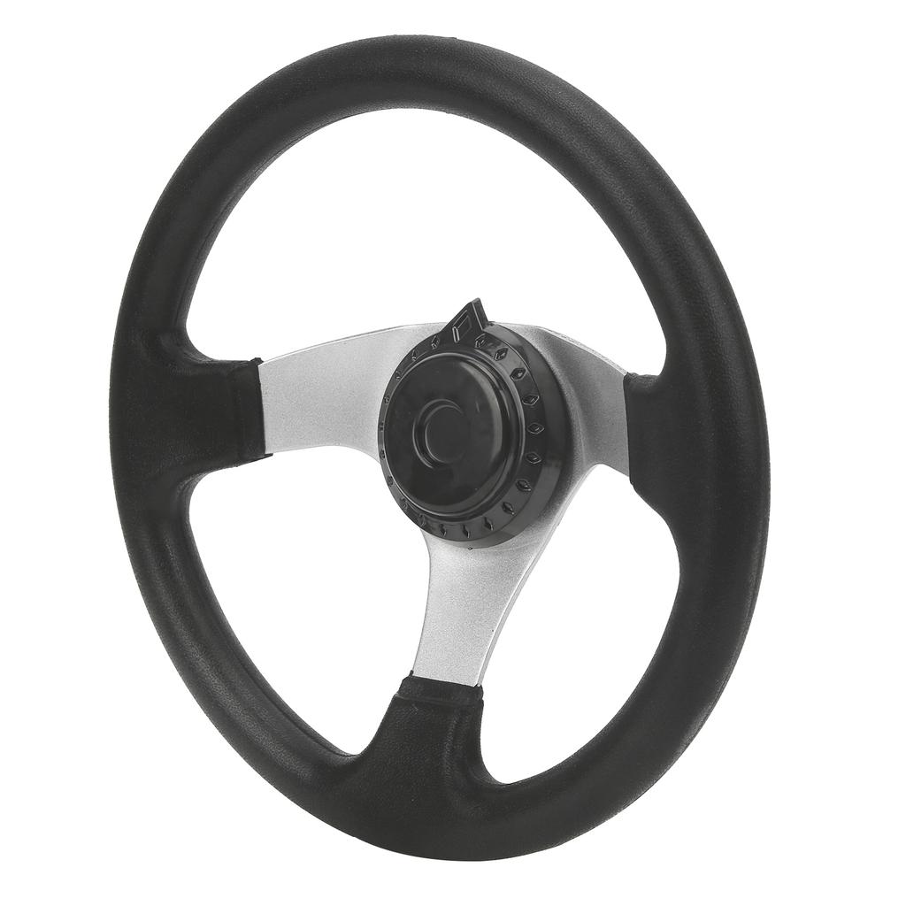 11.8in Steering Wheel with Cap Assy Fit for DIY China Go Kart Karting ATV UTV Bike Parts