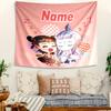 Personalized Nezha Conquers the Dragon King Background Tapestry,Custom Name Birthday Party,Multifunctional Wall Decoration for Home Decor,Various Occa