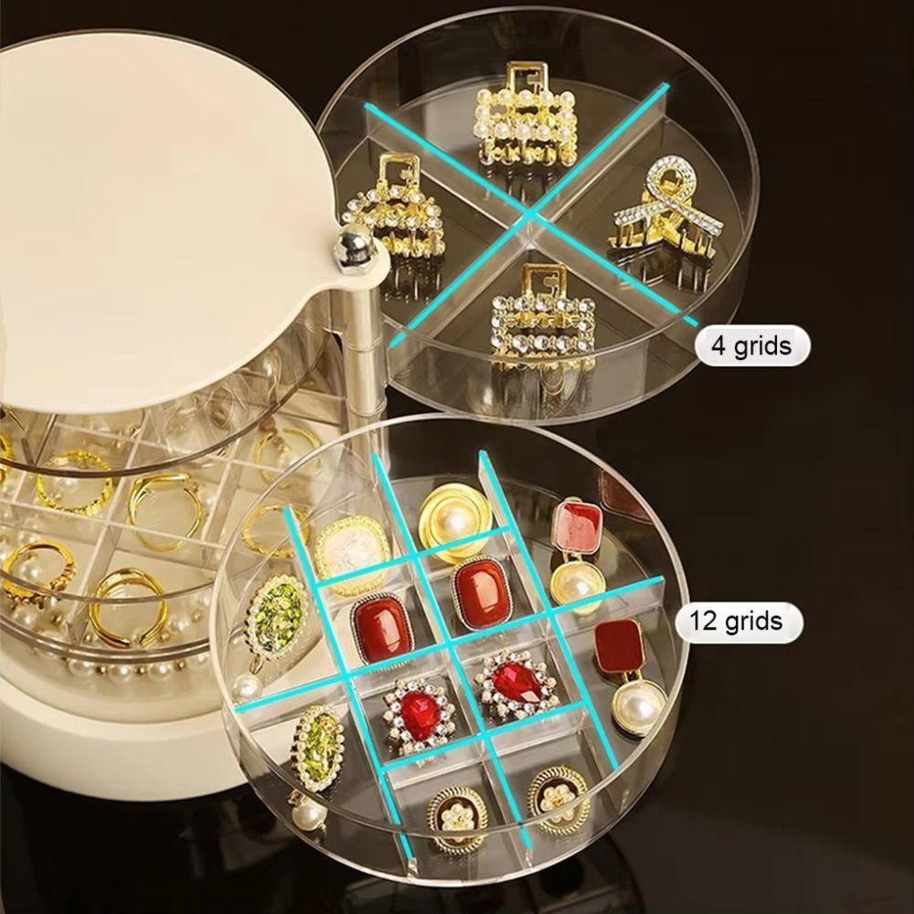 4-5 слоев вращающаяся шкатулка для ювелирных изделий вращающаяся на 360 градусов прозрачная стойка для ювелирных изделий бытовая