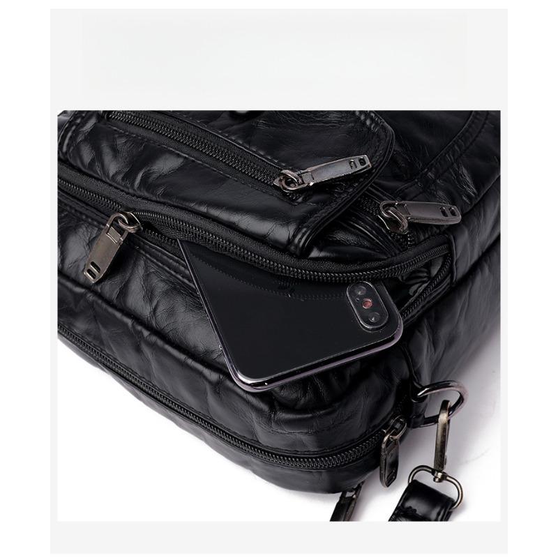 Soft Leather Small Bag, Ladies' Casual Shoulder Crossbody Bag, Mobile Phone Bag, Mini Small Bag
