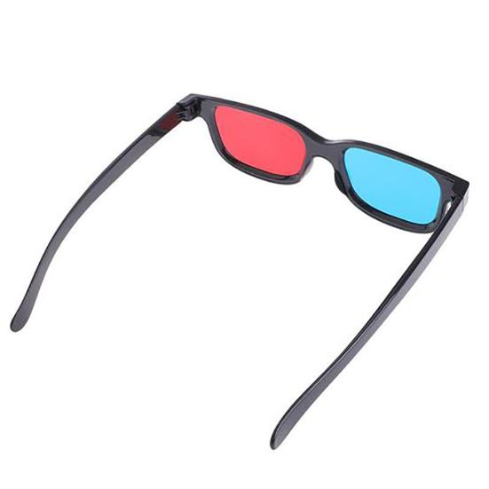 Lightweight Red Blue Cyan Plastic Frame 3D Glasses for Anaglyph Movie Game DVD