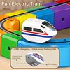 1/2 шт. Электрический поезд игрушка Замена USB Перезаряжаемый Детский Имитация Локомотив Игрушка Малыши Мальчики Девочки Развивающий Трек Поезд Голова Игрушка